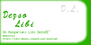 dezso libi business card